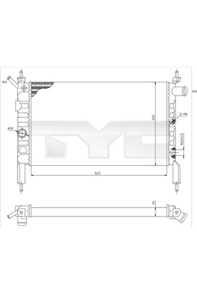 TYC Radiator Racire Motor Opel Astra F