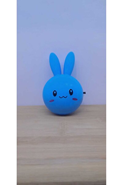 blackleg Tavşan Görünümlü Fişe Takılan Aç Kapa Tuşlu Gece Lambası 1 Adet SMD Led