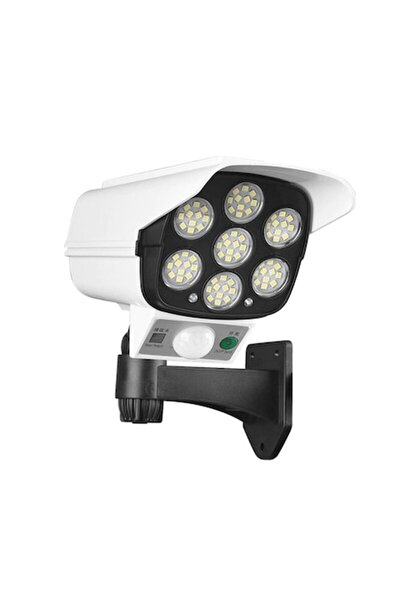 Deliny fake-camera style solar panel motion sensor light, 77 LEDs, remote, 3 ...