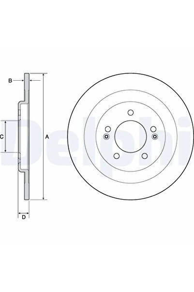 DELPHİ Спирачен диск Hyundai I40 1
