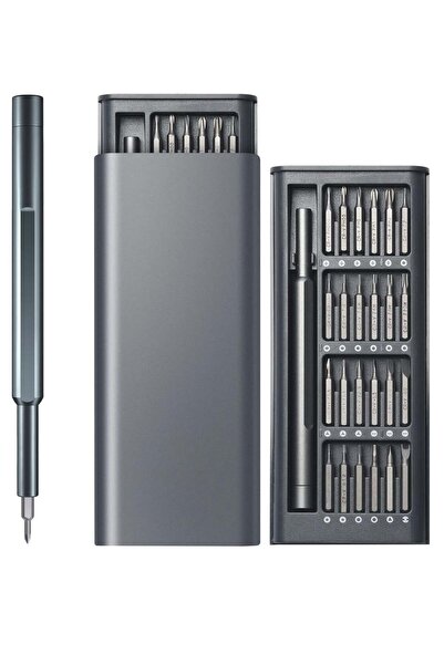 Generic Home Care 24-in-1 Mini Magnetic Screwdriver Bit Set S2 Alloy Steel Grey