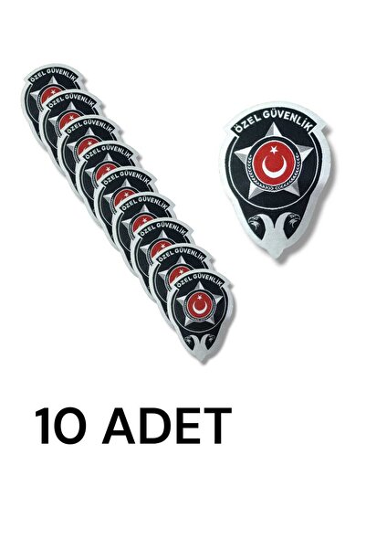 MODANKA Özel Güvenlik Göğüs Arması Yeni Tip 10 Adet (Dokuma)