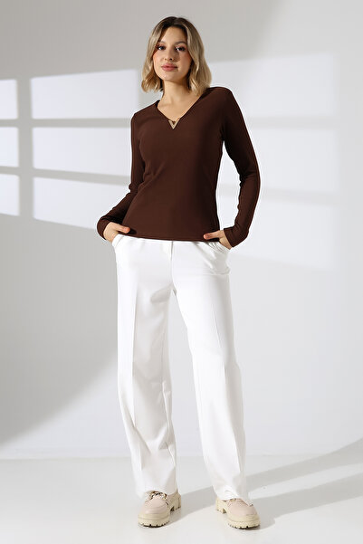 lubiti Μακρυμάνικη μπλούζα με λεπτομέρειες από σίδερο V