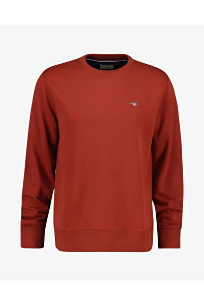 Gant Men's Red Regular Fit Crew Neck Sweatshirt