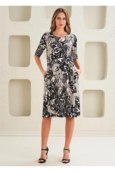 Relax Mode Kadın Örme Viskon Elbise - 45274