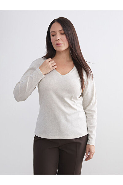 LC Waikiki Sparkling Choices from Shining Store | V-Neck Women's Bodysuit