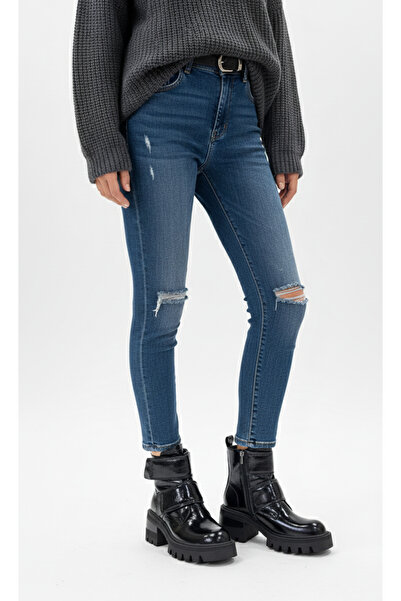 manzo 22202 Hakiki Rugan Deri Fermuarlı Cırtlı Yuvarlak Burun Bot