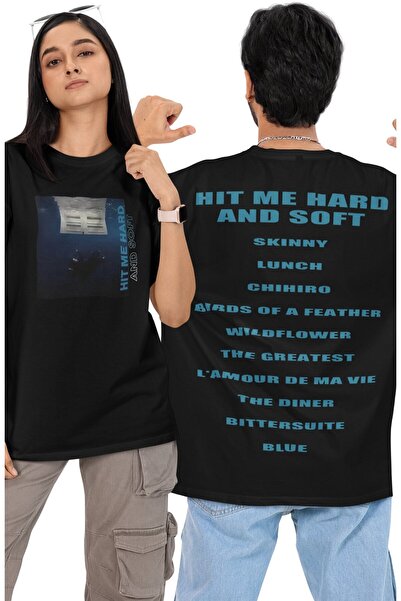 Fuddy Moda Tricou unisex Mega Billlie Eilish cu imprimeu Tricou, supradimensi...