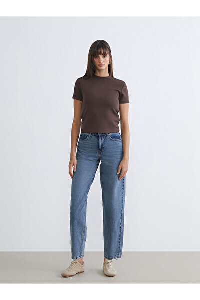 LC Waikiki Sparkling Selections from Shining Store |   Turtleneck Women's T-Shirt