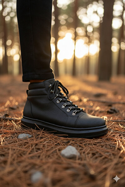 Zerenyus ZRJ206 Чорні чоловічі спортивні черевики на шнурівці