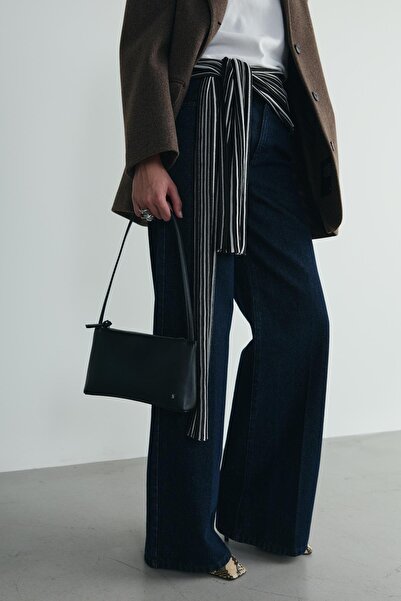 Suud Collection Black Ivy Leather Bag