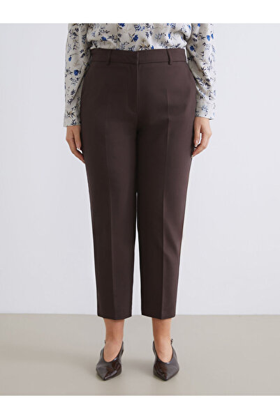 LC Waikiki Brown Standard Fit Cigarette Women's Pants