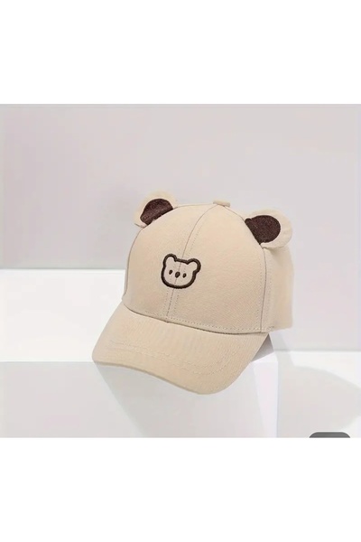 alka Bear Eared Beige Children's Hat 12-36 Months