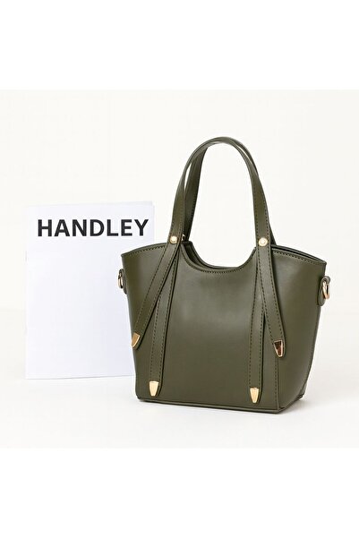 Handley Πολυτελής τσάντα ώμου με λεπτομέρεια με πόρπη Vira
