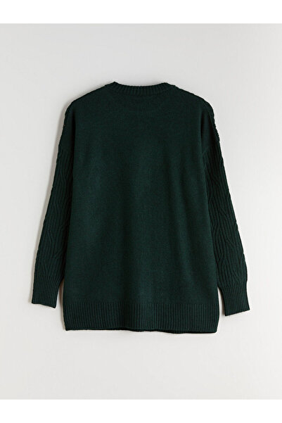 LC Waikiki Crew Neck Self Patterned Women's Knitwear Sweater