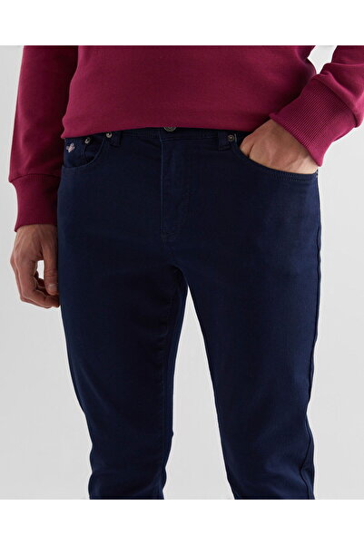 Gant Men's Navy Blue Slim Fit Trousers