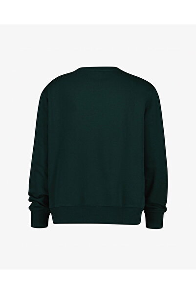 Gant Men's Green Regular Fit Crew Neck Logo Sweatshirt