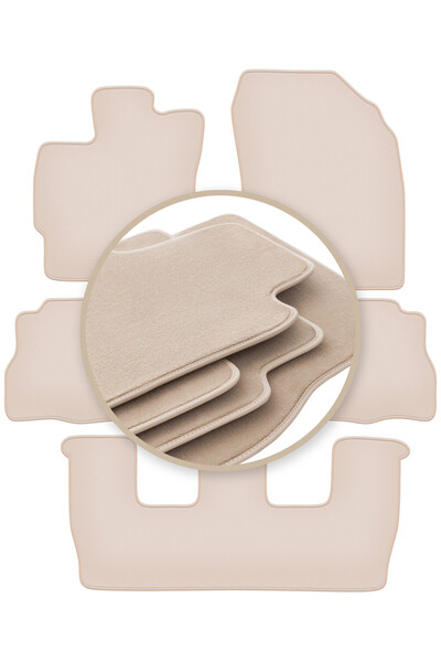 Other Covorașe bej PREMIUM pentru: Toyota Prius III Plus 7 locuri 2011-