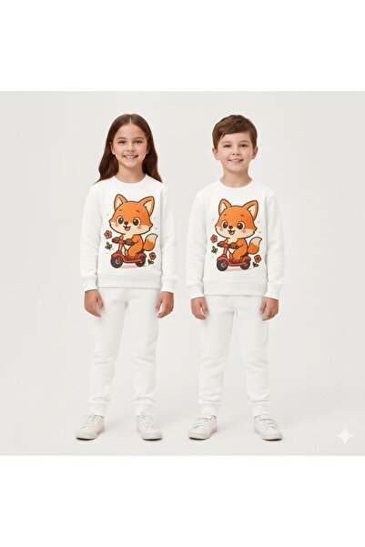 playwear PRODUS UNIC SWEAT Unisex " Hanorac cu imprimeu FOX " pentru 3 4 5 6 ...