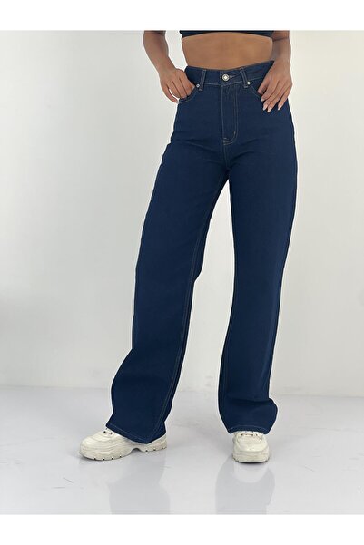 Miss Poem Women's High Waist Wide Leg Jeans