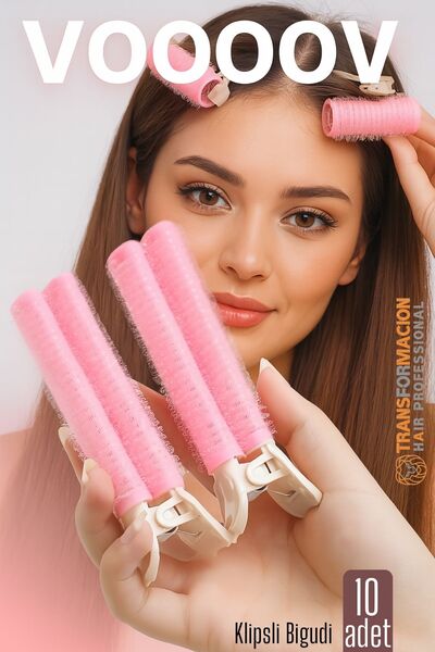 Transformacion 10-шпилькові бігуді для волосся Бігуді для локонів Об'єм від коренів і формування чубчика