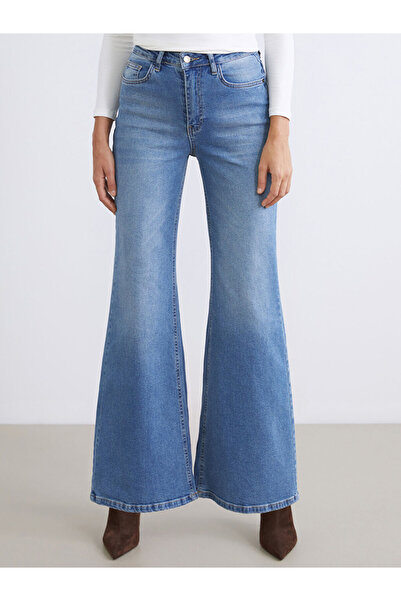 LC Waikiki Blue Flare Women's Jean Pants