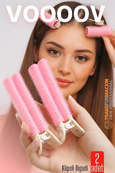 Transformacion 2-Piece Clip-In Hair Curler Curling Iron Creates Volume and Highlights from the Bottom