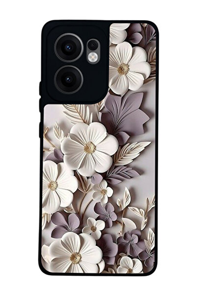 OPPO Reno 13F Uyumlu Baskılı, Mat Siyah,Yumuşak Silikon, Koruyucu,Şok Emici K...
