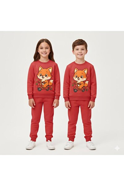 playwear PRODUS UNIC SWEAT Unisex " Hanorac cu imprimeu FOX " pentru 3 4 5 6 ...
