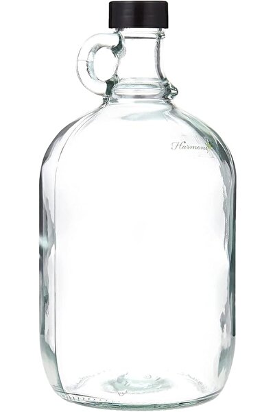 The Bros زجاجة زجاجية سعة 2000 مل مع غطاء بلاستيكي