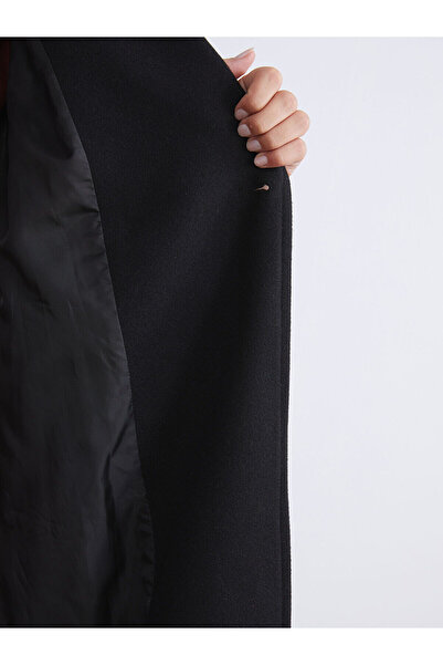 LC Waikiki Vizyon New Season Double-Breasted Collar Women's Cashmere Coat