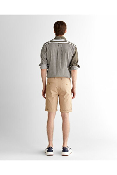 Gant Men's Beige Slim Fit Shorts