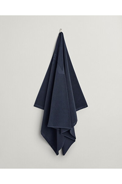 Gant Unisex Navy Blue Logo Towel