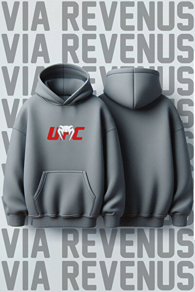 Vordevia Hanorac UFC Pre cu imprimeu 3 Thread Ş cu căptușeală din fleece K cu...