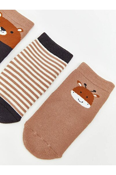 LC Waikiki Patterned Baby Boy Socks 3-Piece (W5)