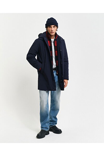 Gant Men's Navy Blue Hooded Coat