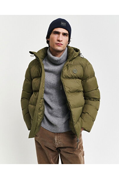Gant Men's Green Hooded Coat