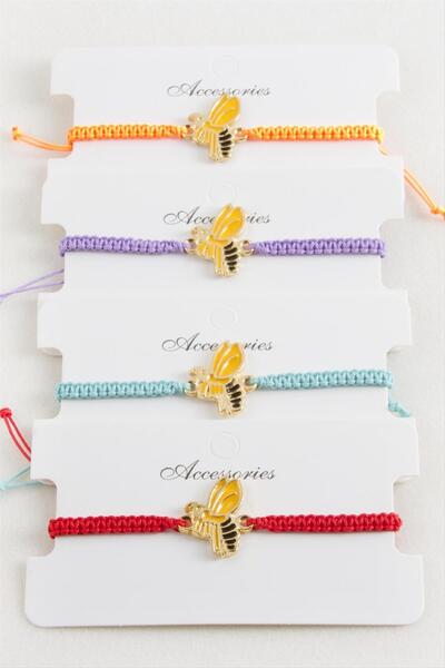 CT STONES سوار مضفر من ماركة Bee Macrame
