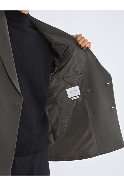 LC Waikiki Ανδρικό μπλέιζερ με κανονικό καλούπι χακί