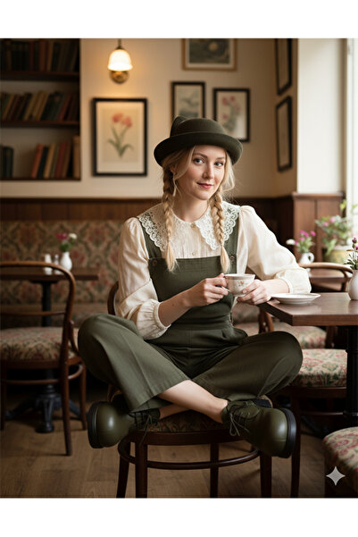 Namaste Vintage Cat-Eared Model Melon Felt Hat