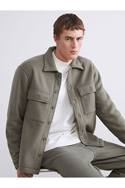 LC Waikiki Rahat Kalıp Uzun Kollu Erkek Gömlek Ceket