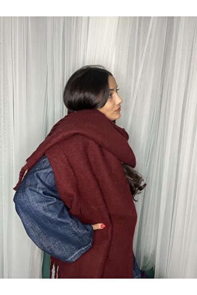 laviyonsa Pasta-Style Fringed Thick Winter Wool Scarf & Shawl