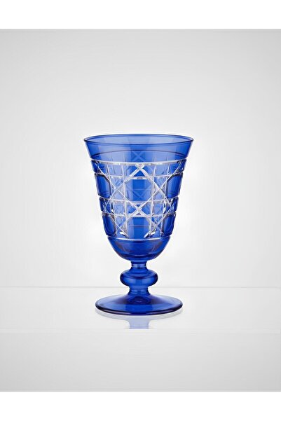 AKDEN STORE Cutting Decor Handcrafted Stella Glass, Goblet