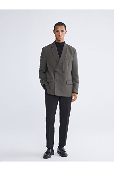 LC Waikiki Ανδρικό μπλέιζερ με κανονικό καλούπι χακί