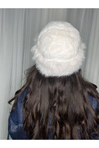 laviyonsa Pălărie de pluș cu margini de blană