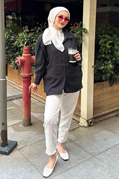 Mahal Casual Off-Shoulder Oversized Shirt