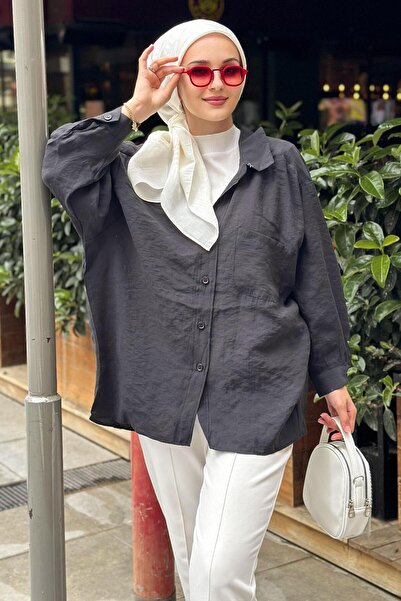 Mahal Casual Off-Shoulder Oversized Shirt