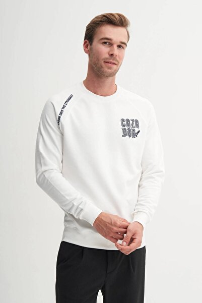 Cazador Men's Sweat 53320 Ekru