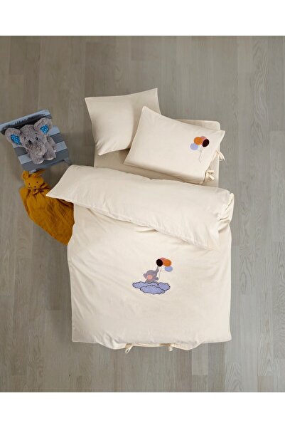 SHome طقم غطاء لحاف للأطفال مصنوع من القطن بنسبة 100% مطرز يدويًا - رانفورس، ...