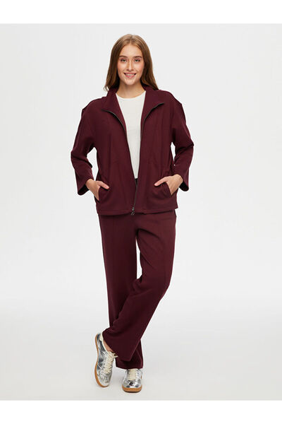 Faik Sönmez Dik Yaka Modallı Eşofman Üst W26ESU005